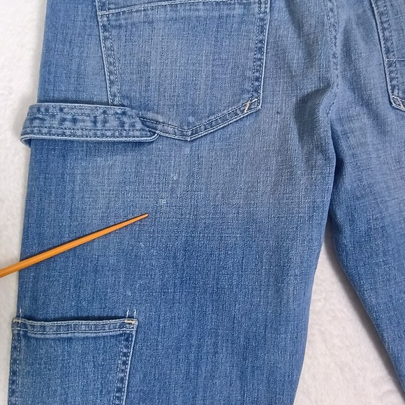 Pilcro Anthropologie Carpenter Jeans Light Wash Distressed No 30 (34x29) - Picture 5 of 15